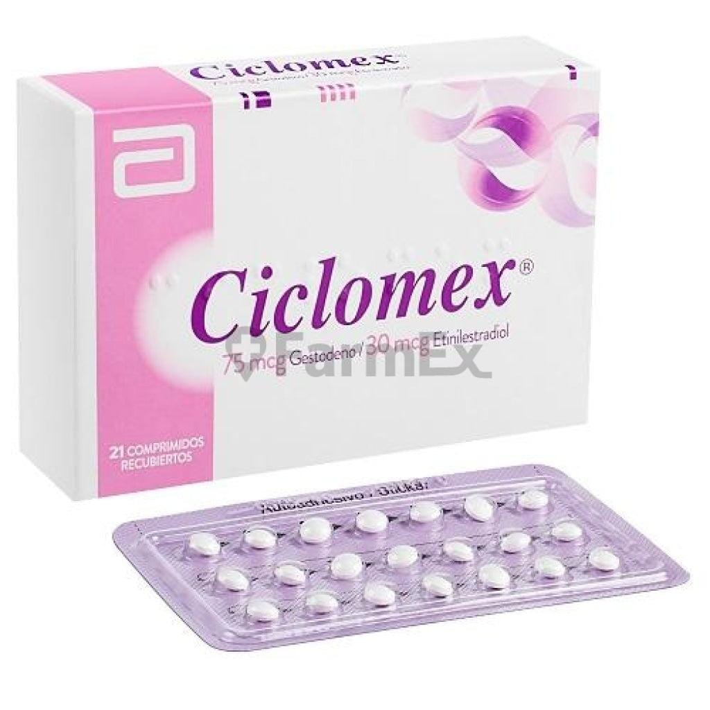 Ciclomex x 21 comprimidos Farmex-Fonasa-Persistente